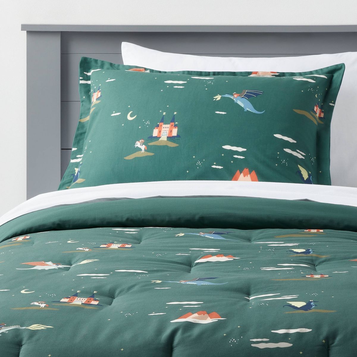 Kids' Comforter Set Dragon Print  - Pillowfort™ | Target