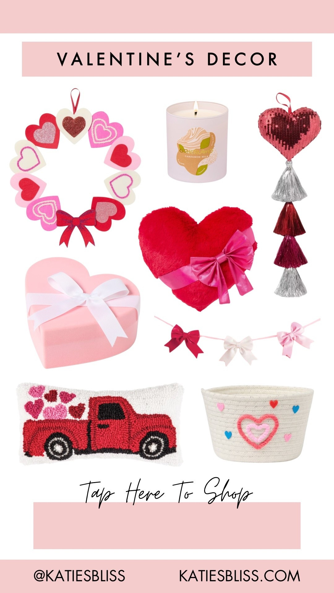 Valentines decor 💖

Home. Target. Decor. Valentine’s Day. Pillow. Candle. Wreath. Basket. 



#LTKSeasonal #LTKHome