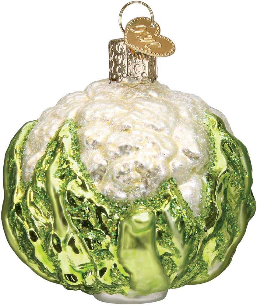 Old World Christmas Cauliflower Glass Blown Ornaments for Christmas Tree | Amazon (US)