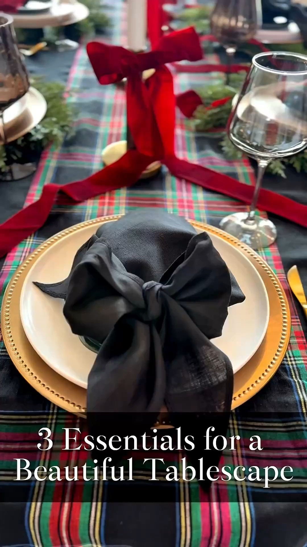 Christmas Tablescape! Three essentials for a beautiful tablescape, from @solinohome

1. A luxe black linen tablecloth, it instantly elevates the whole setting! ❤️

2. My FAVORITE table-scape find, (bow-tie) linen dinner napkins! They make the prettiest statement and come in many gorgeous colors!

3. A classic tartan plaid table throw! It adds the perfect pop of color, feels timeless, and is beautiful for the holidays year after year.

@solinohome #solinohome #ralphlaurenholiday #tablescape #christmastablescape 


#LTKHoliday #LTKSeasonal #LTKHome