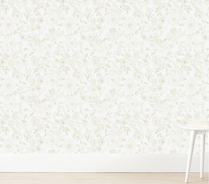 Wallpaperie Lillian Blanche Wallpaper | Pottery Barn Kids