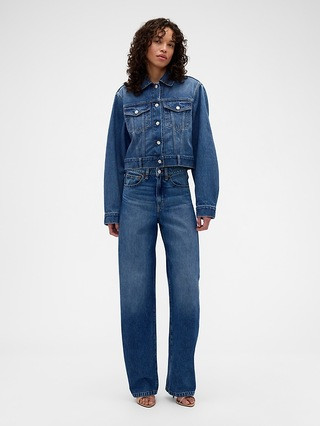 Gap × Victoria Beckham Relaxed Crop Denim Jacket | Gap (US)
