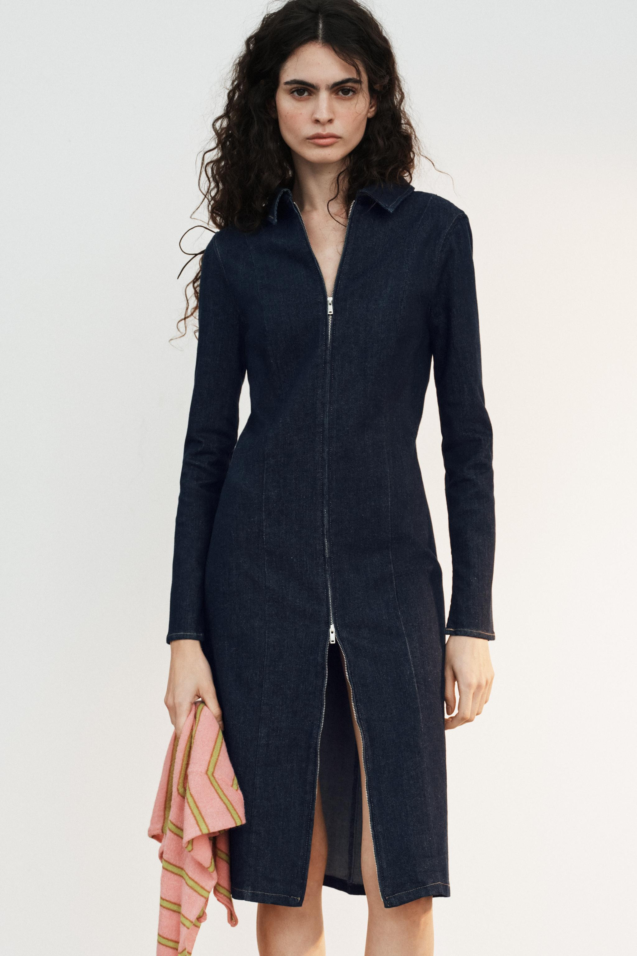 TRF DENIM ZIPPER DRESS | Zara US