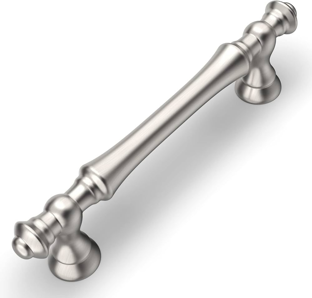 Amerdeco 10 Pack Brushed Satin Nickel Cabinet Pulls 3.75 Inch(96mm) Hole Center Cabinet Hardware ... | Amazon (US)