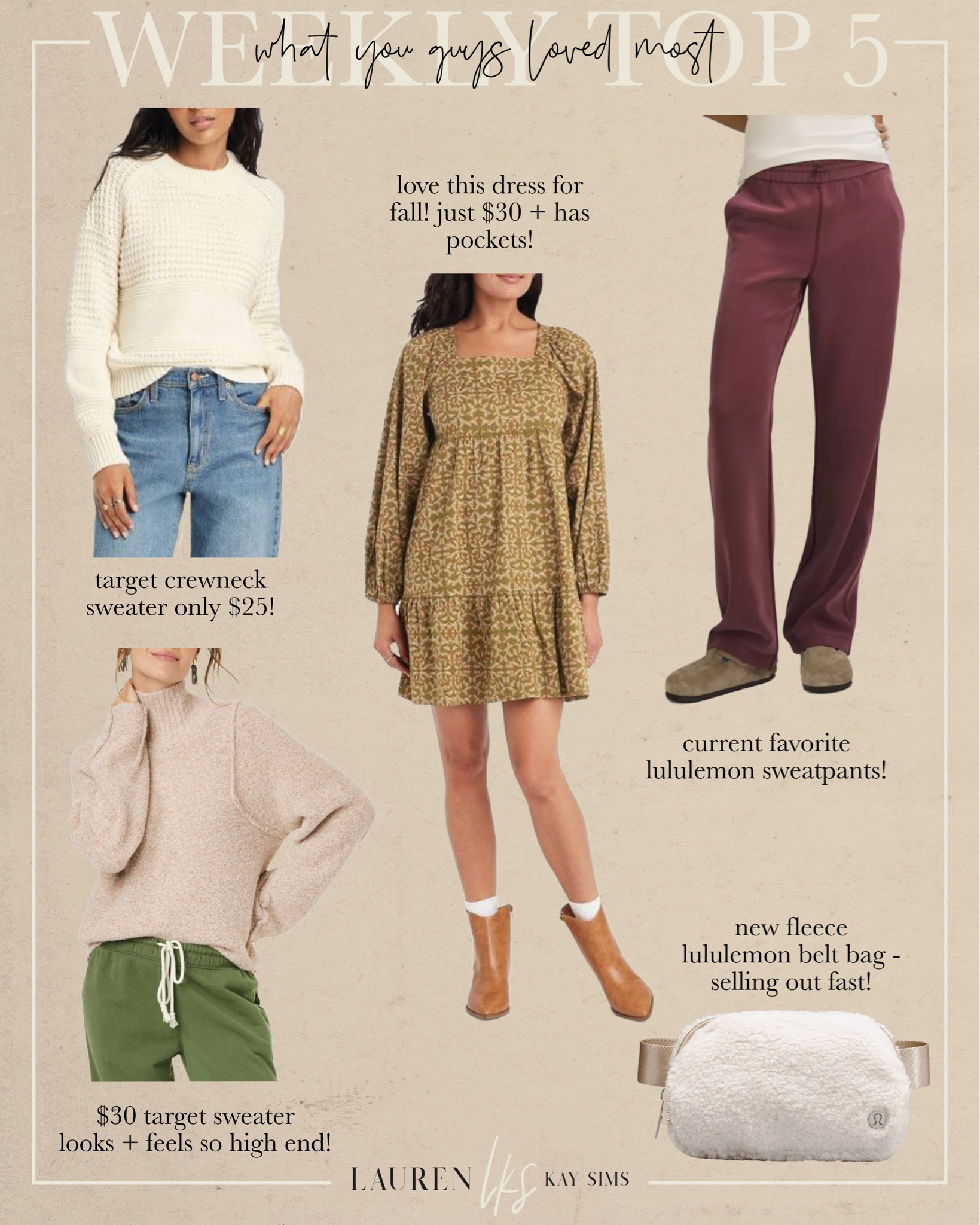 what you guys bought + loved most last week 