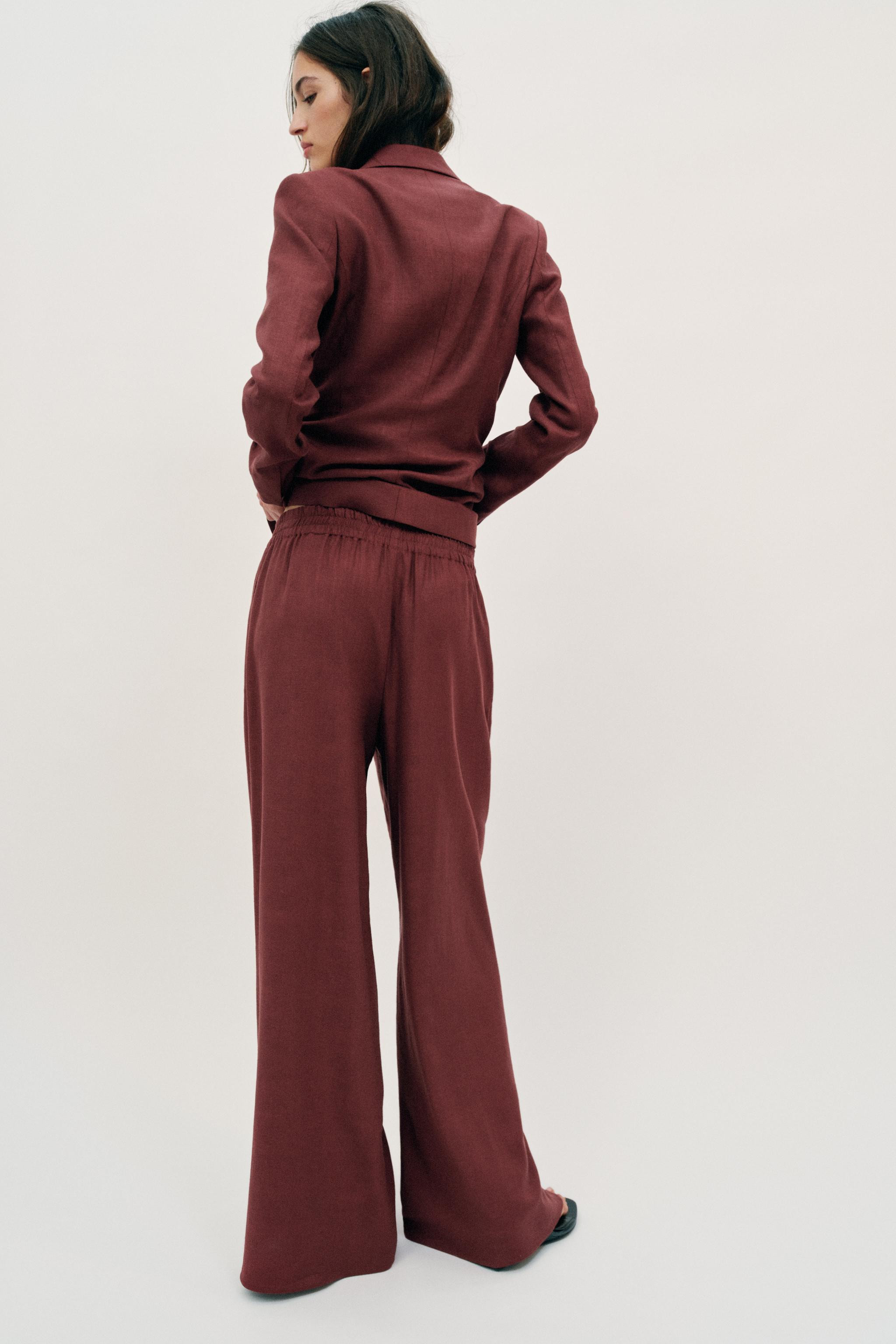 WIDE LEG LINEN PANTS SET | Zara US