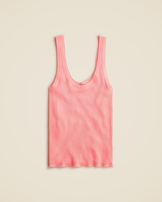 Featherweight cashmere ribbed tank top | J. Crew US