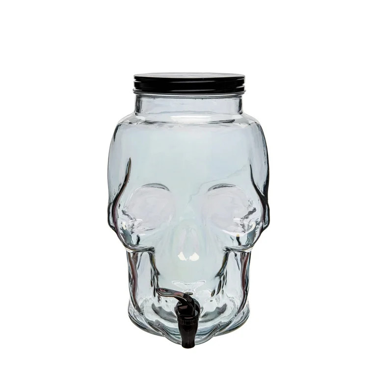 Way To Celebrate Halloween Skull Drink Dispenser, Iridescent - Walmart.com | Walmart (US)