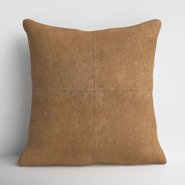 Barina Leather/Suede Throw Pillow | Wayfair Professional