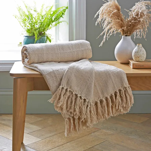 Cotton Check Throw | Dunelm (migrated)