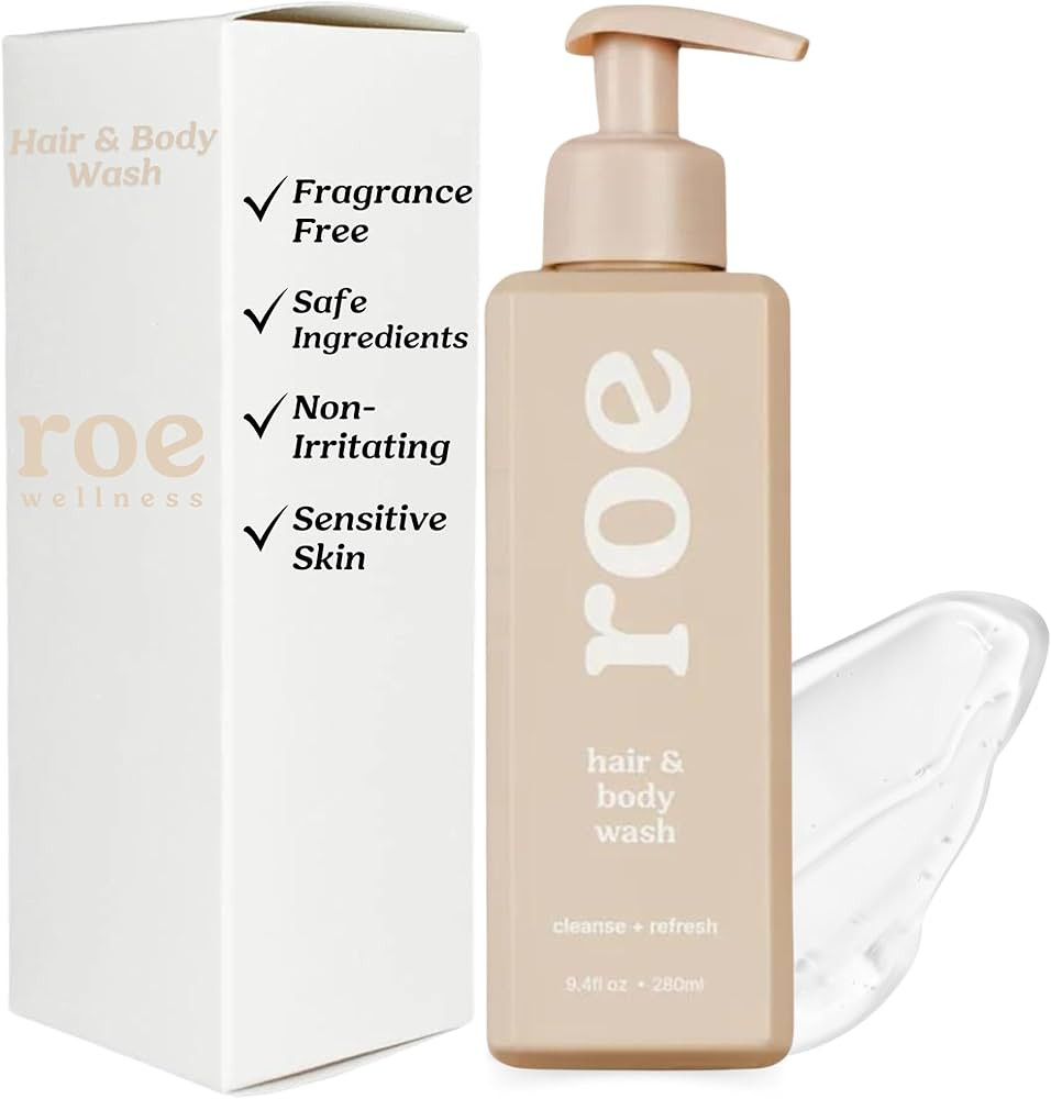 Roe Wellness- Toddler & Baby Body Wash & Shampoo Moisturizing Clean Ingredients | Suitable for Se... | Amazon (US)