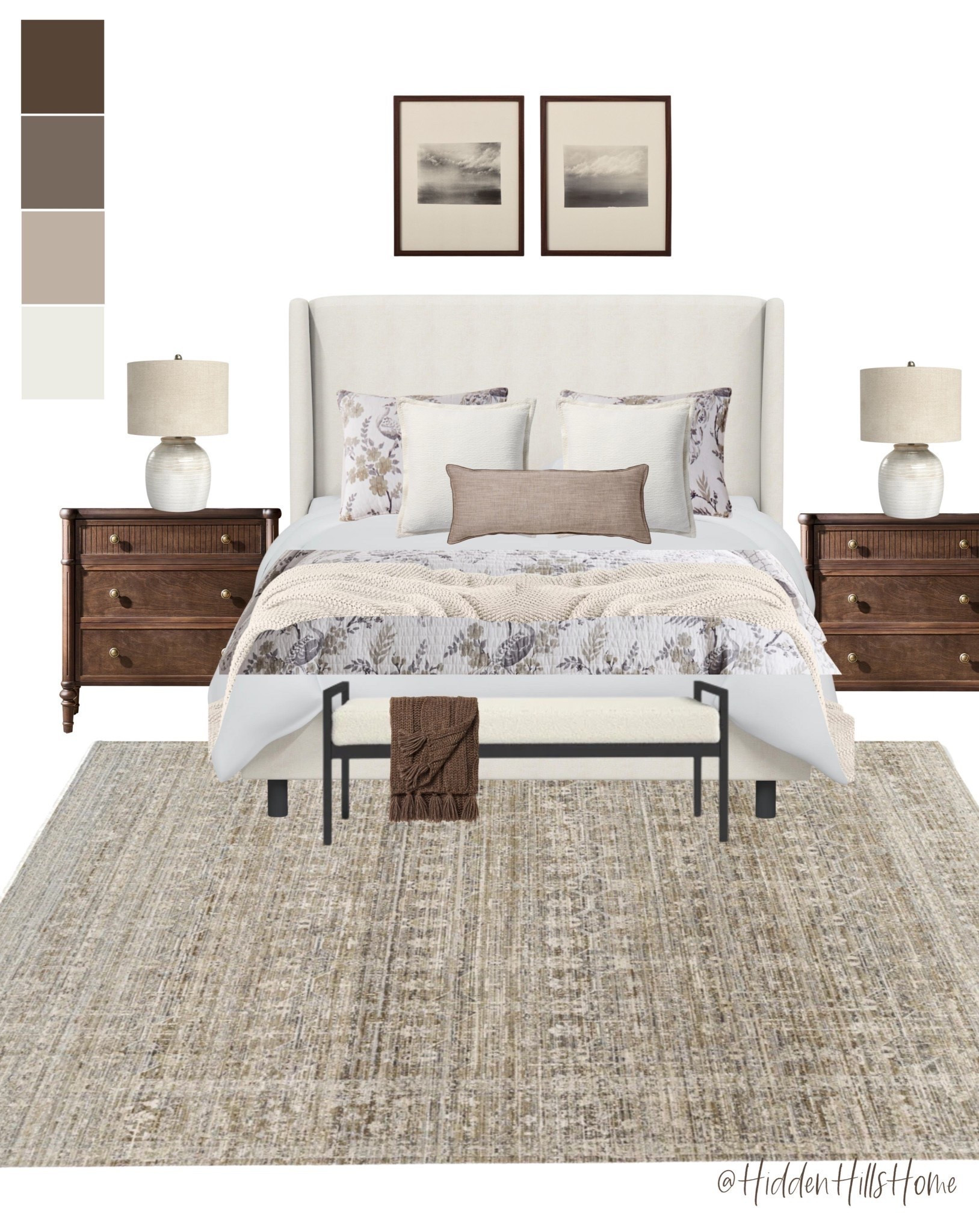 Bedroom decor ideas, bedding inspiration, home decor, Tilly bed, nightstands, bedroom rug, quilt #bed

#LTKHome #LTKSaleAlert #LTKSeasonal