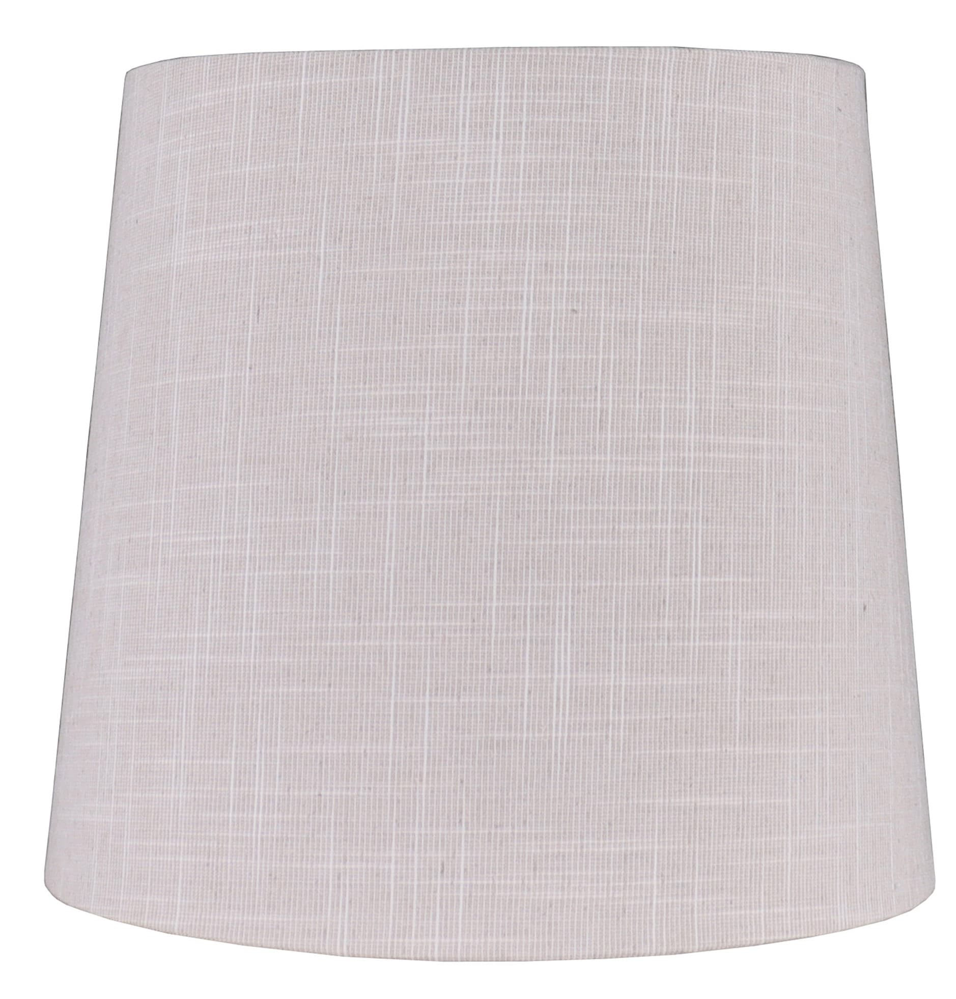 allen + roth 11-in x 12-in Tan Fabric Drum Lamp Shade Spider Fitter one_size in Brown | A003-1814 | Lowe's