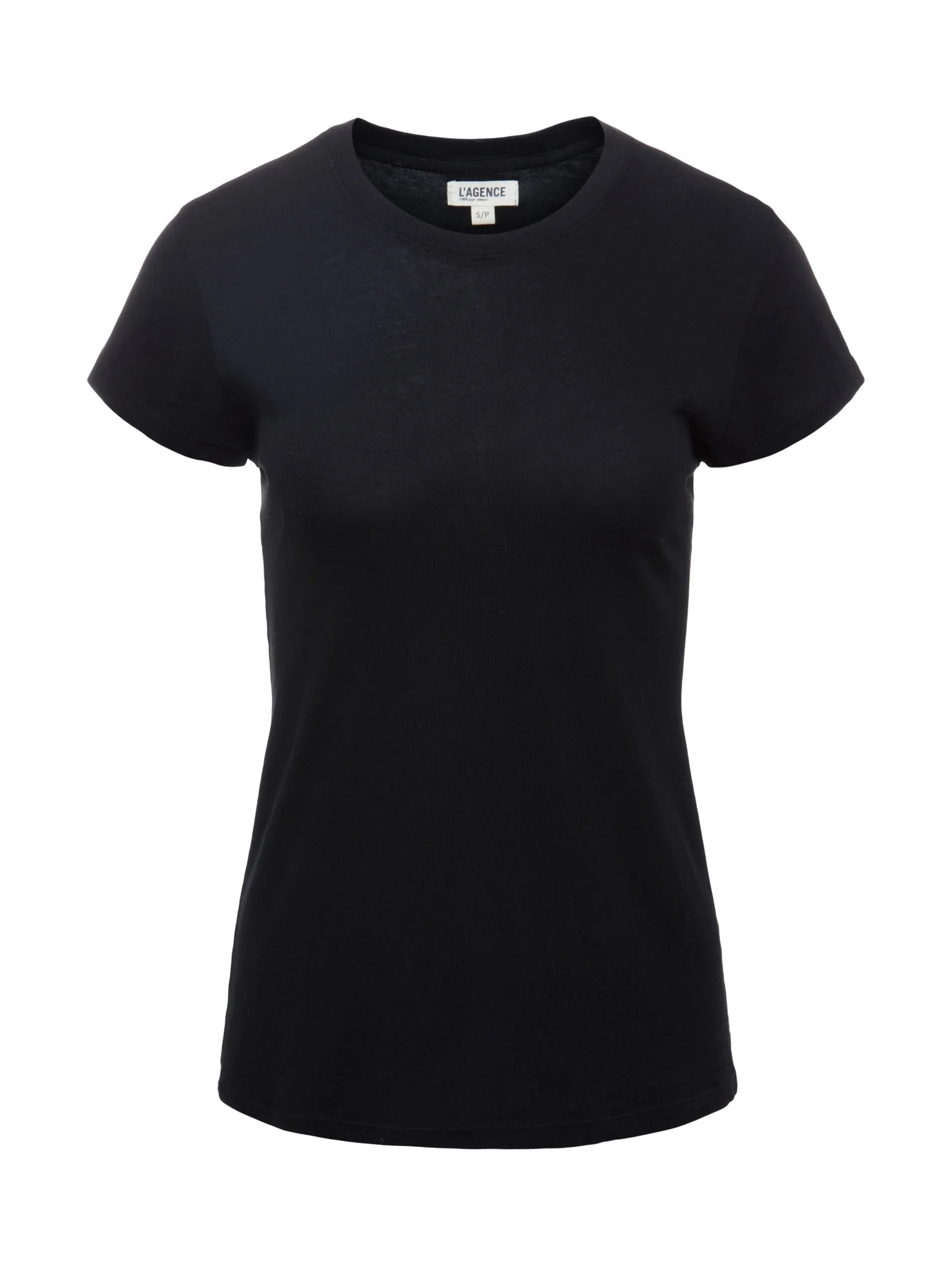 L'AGENCE - Ressi Fitted Crewneck Tee in Black | L'Agence
