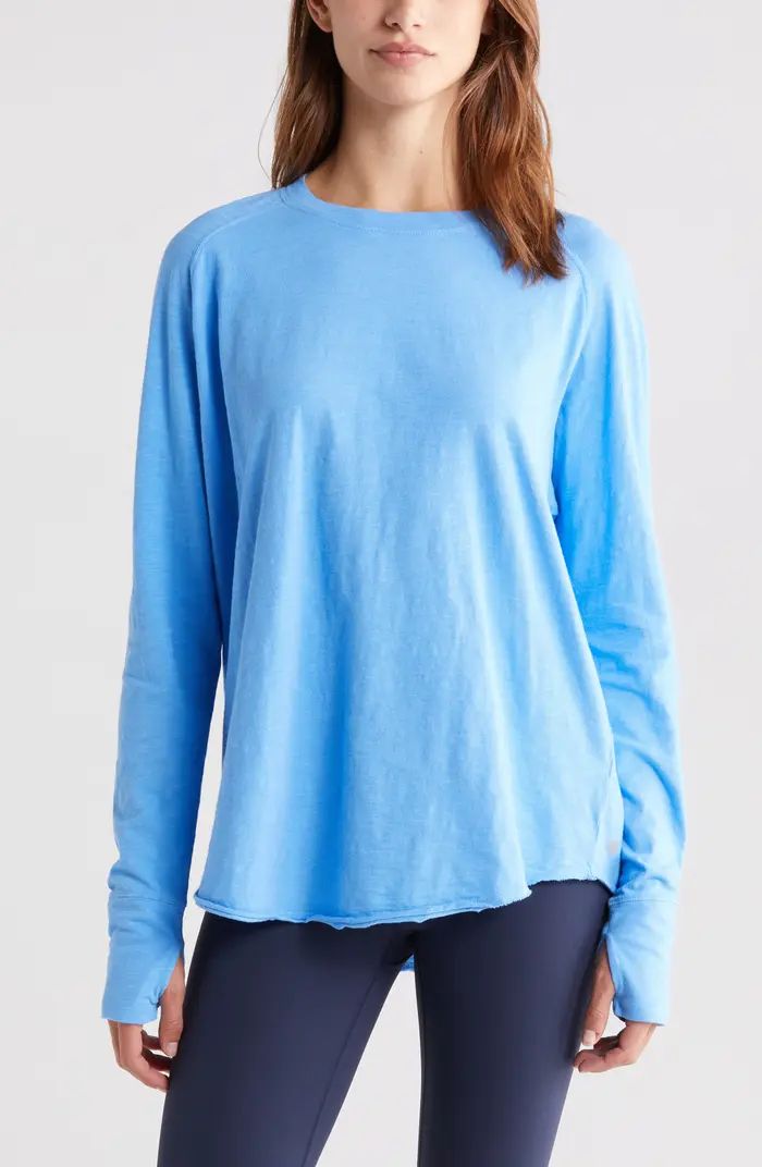 Relaxed Long Sleeve Slub Jersey T-Shirt | Nordstrom