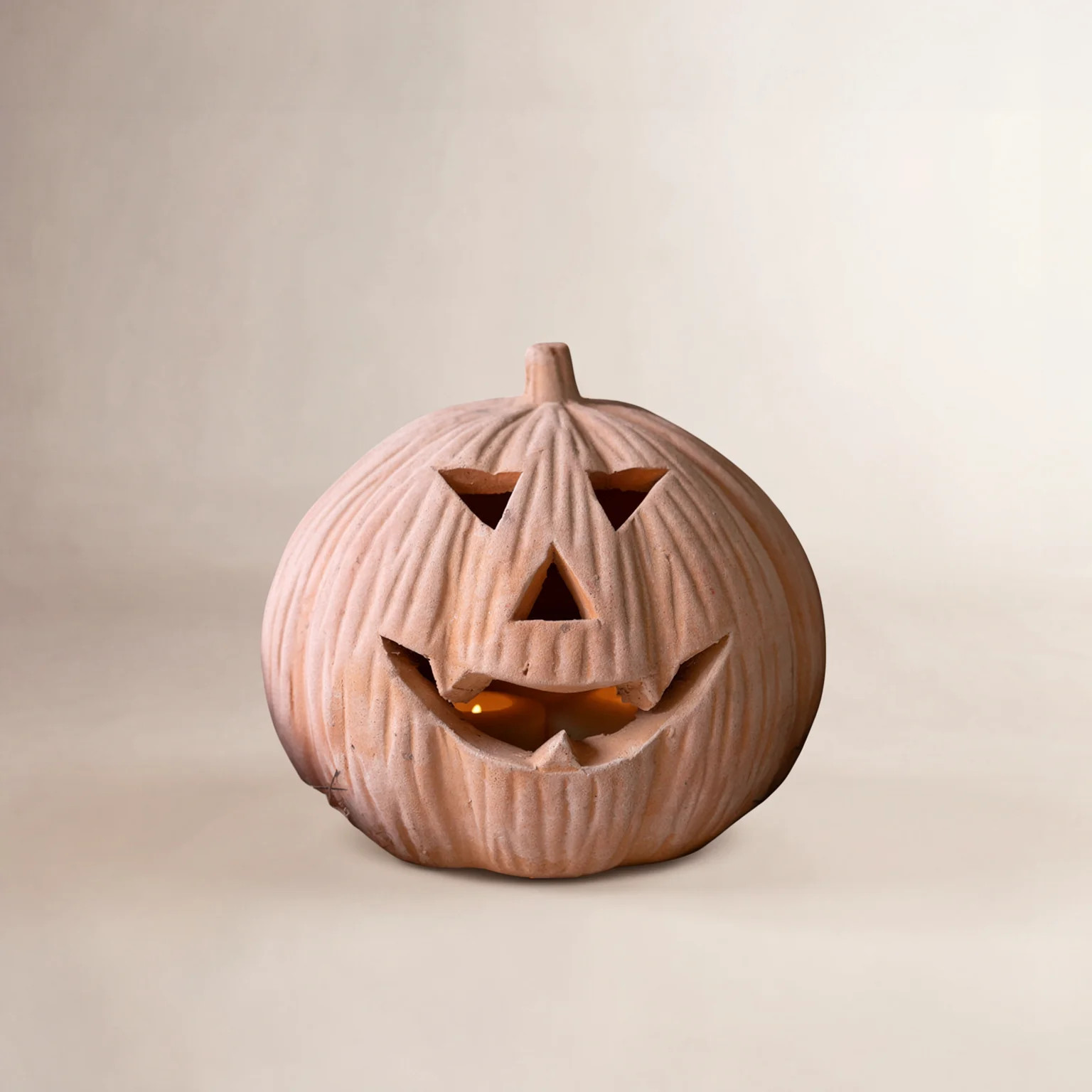 Birch Lane™  Decorative Terracotta Jack-O'-Lantern for Indoor and Covered Outdoor Use - 11.5"L | Wayfair | Wayfair North America