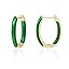 Huggie Hoop Earrings for Women, 18K Gold Plated Colorful Enamel Huggie Earrings Small Hypoallerge... | Amazon (US)