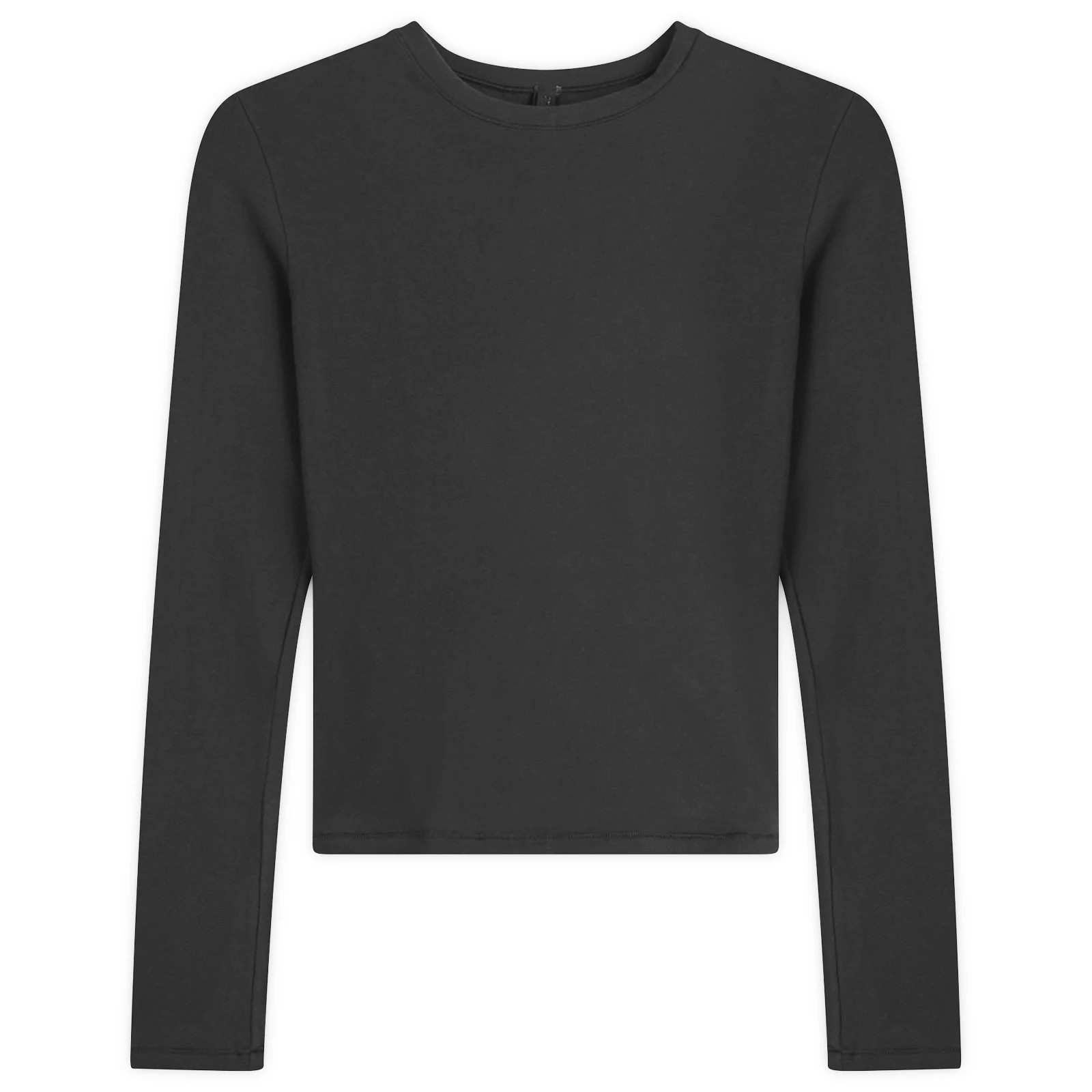 SKIMS Women's Cotton Jersey Long Sleeve T-Shirt in Soot, Size X-Large | END. Clothing