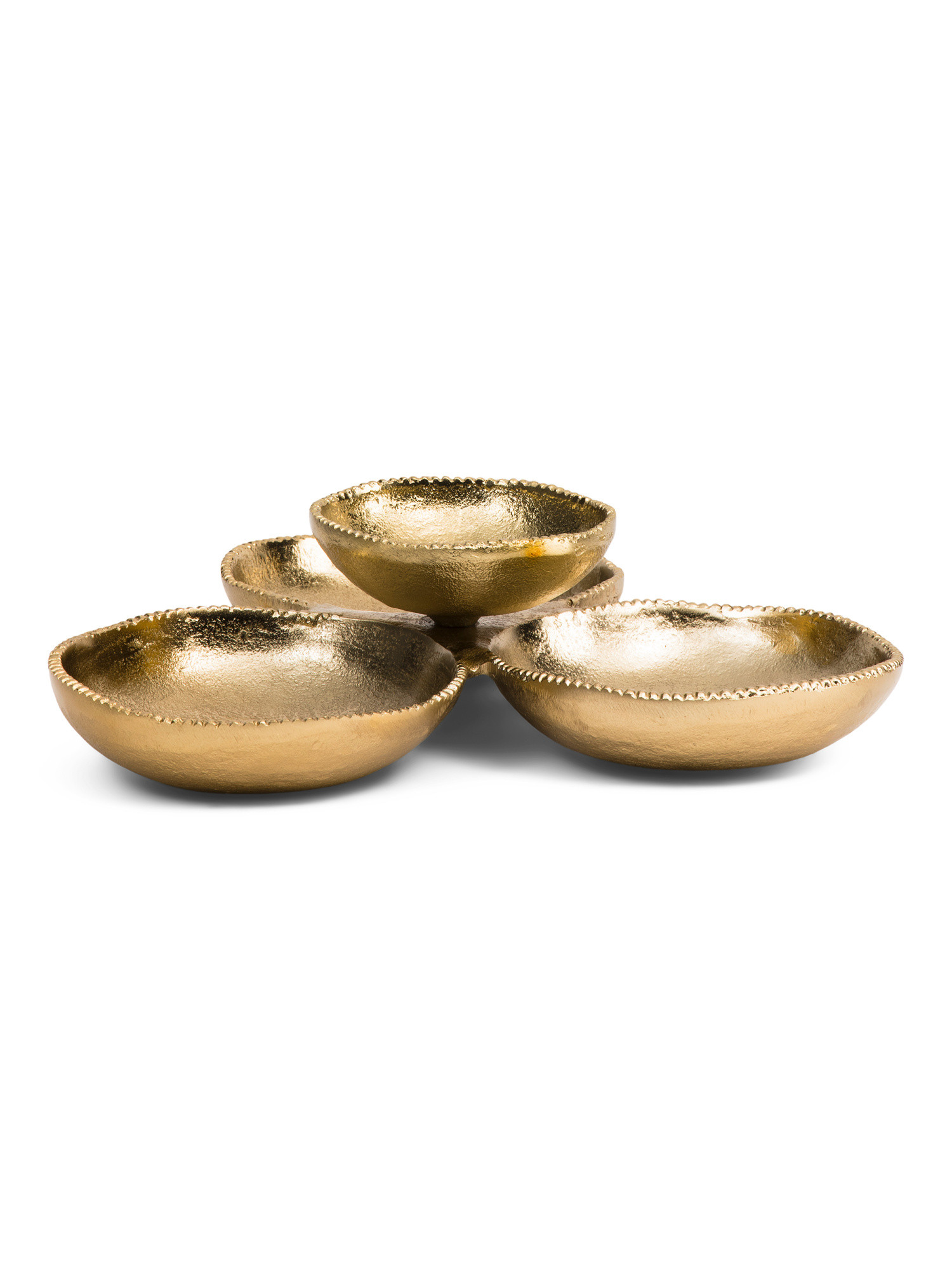 11.5x3.5 Beaded 4 Compartment Dip Bowl | TJ Maxx