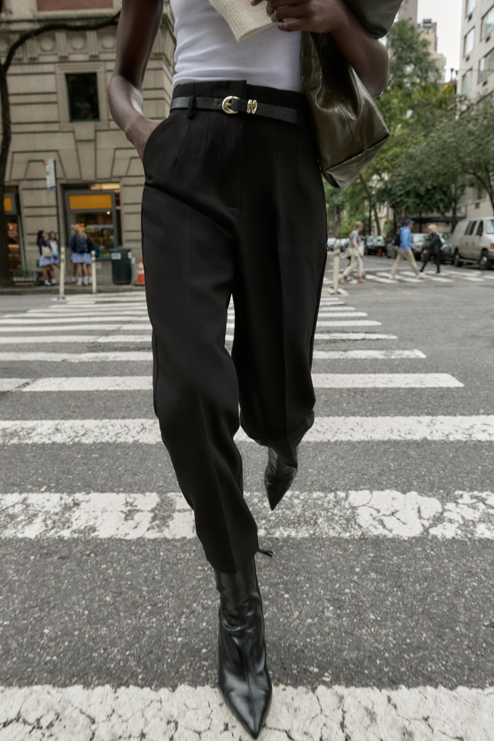 PANTALÓN TIRO ALTO CINTURÓN | Zara US