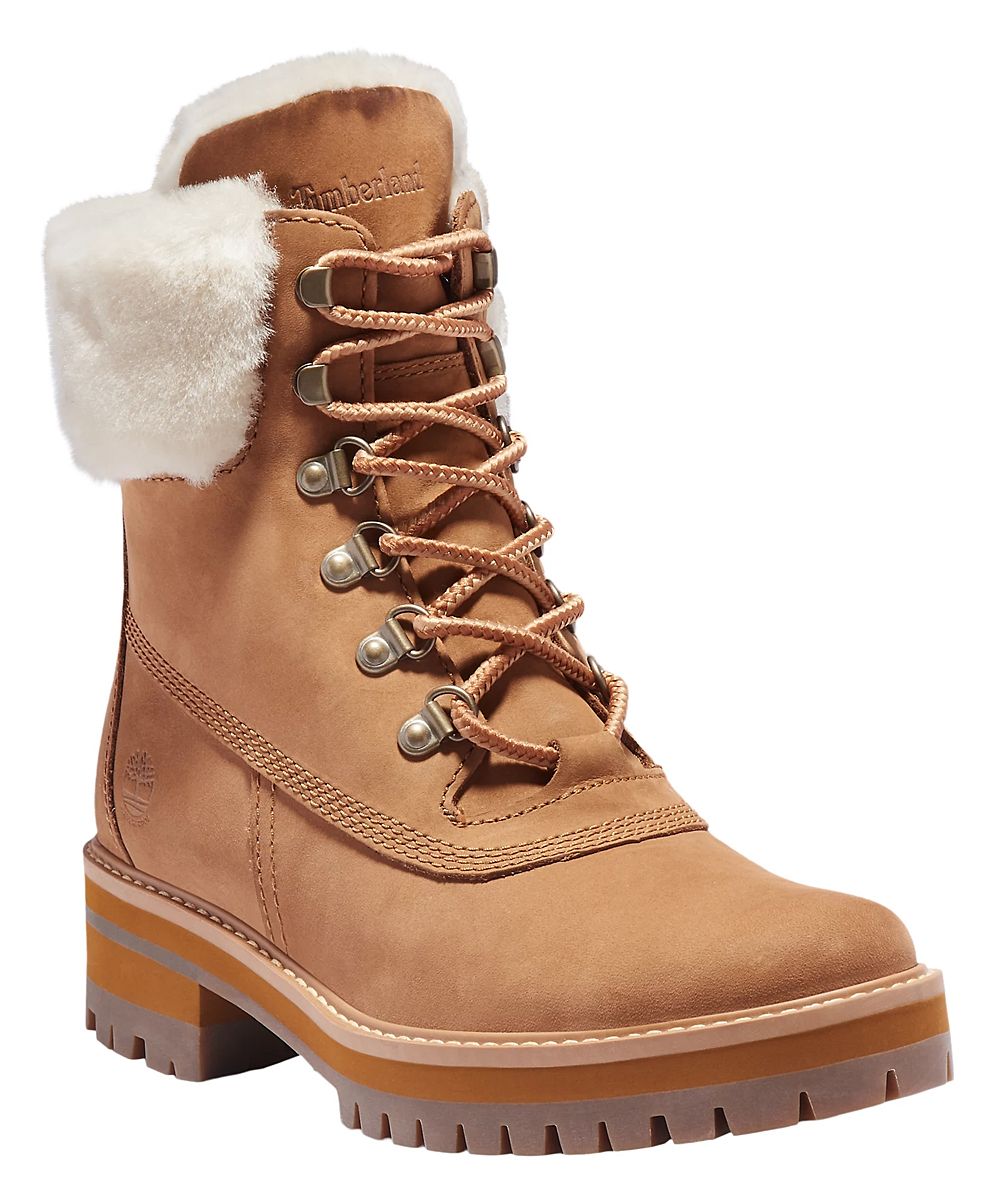 Timberland Women's Cold Weather Boots SADDLE - Saddle Brown Courmayeur Valley Shearling Leather Cold | Zulily