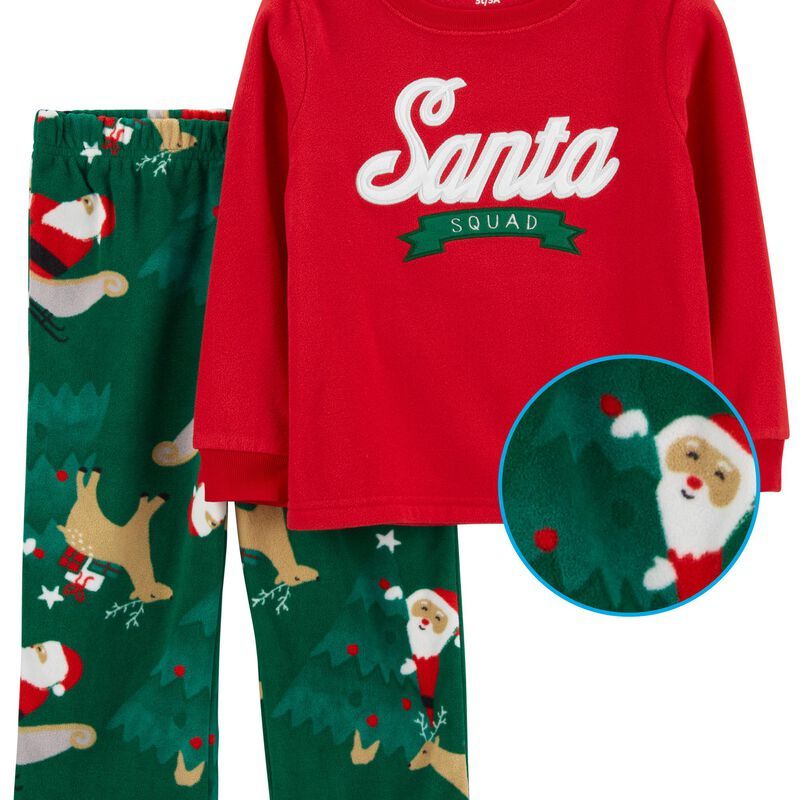 Toddler 2-Piece Santa Fleece PJs | Carter's