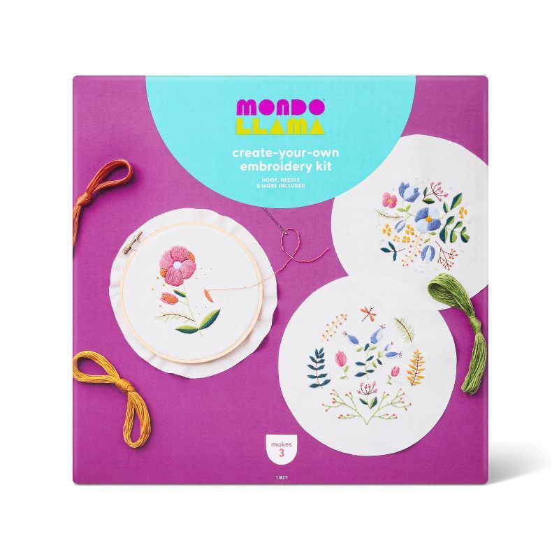 Floral Embroidery Kit - Mondo Llama™ | Target