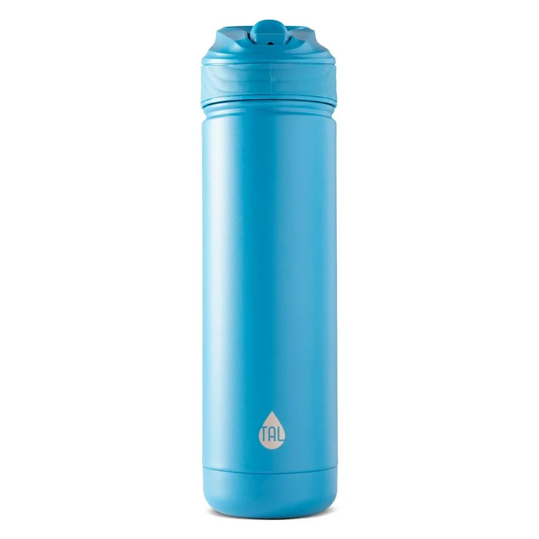 TAL Stainless Steel Ranger Water Bottle with Easy Sip Straw 26 oz, Blue | Walmart (US)
