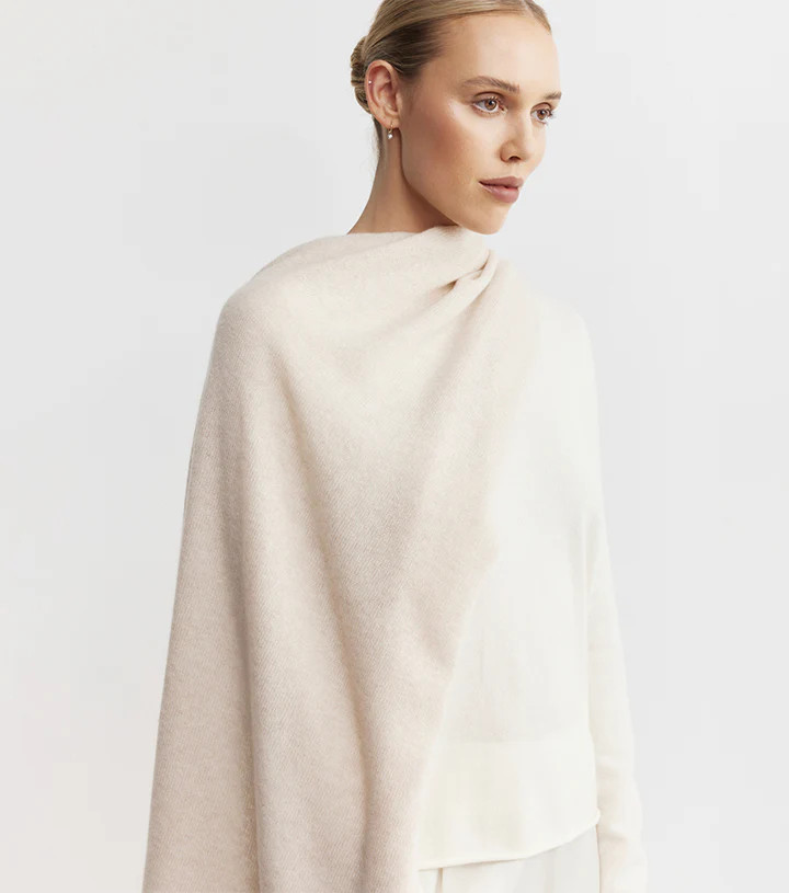 Cashmere Travel Wrap - Sand | Elle & Riley