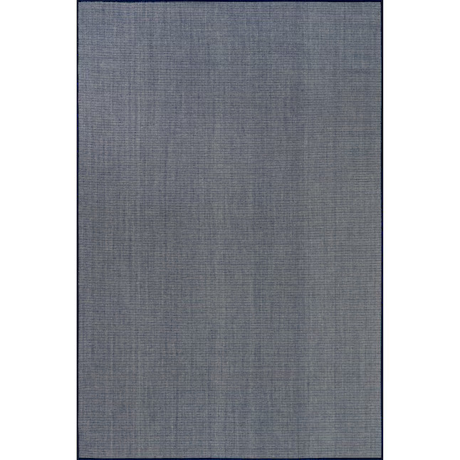 nuLOOM Nakia 5 x 8 (ft) Loomed Navy Rectangular Indoor/Outdoor Solid Area rug | Lowe's