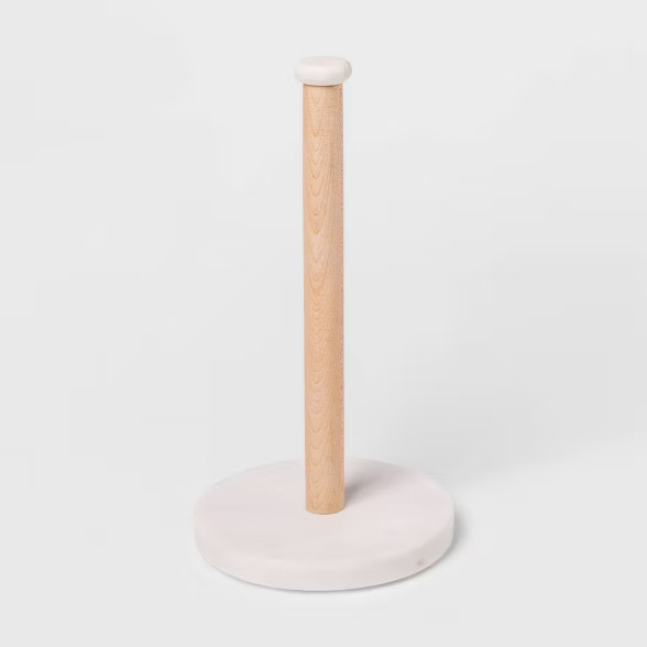 Marble Paper Towel Holder Natural/White - Threshold™ | Target