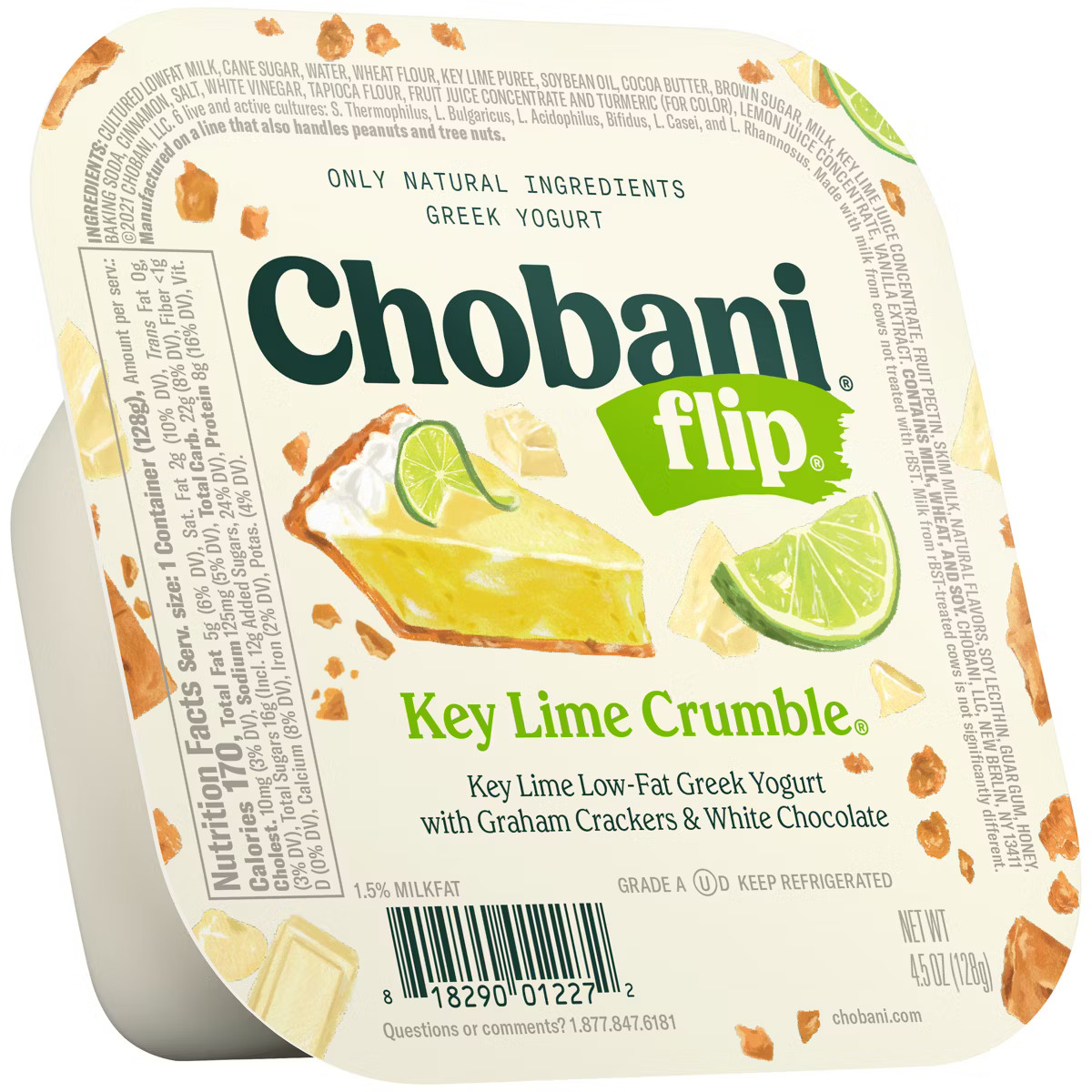 Chobani Flip Key Lime Crumble Low Fat Greek Yogurt - 4.5oz | Target