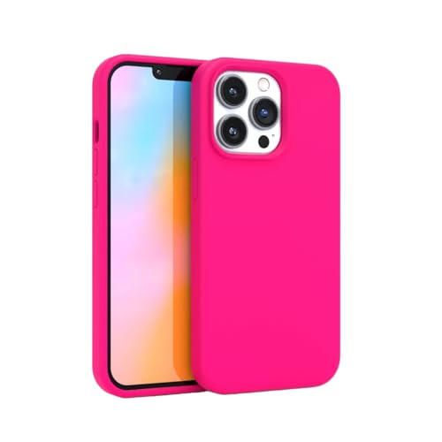 FELONY CASE – iPhone 12/12 Pro Case – Neon Pink Silicone Phone Cover, Liquid Silicone with Anti-Scratch Microfiber Lining, 360° Shockproof Protective Case for Apple iPhone 12 and iPhone 12 Pro | Amazon (US)