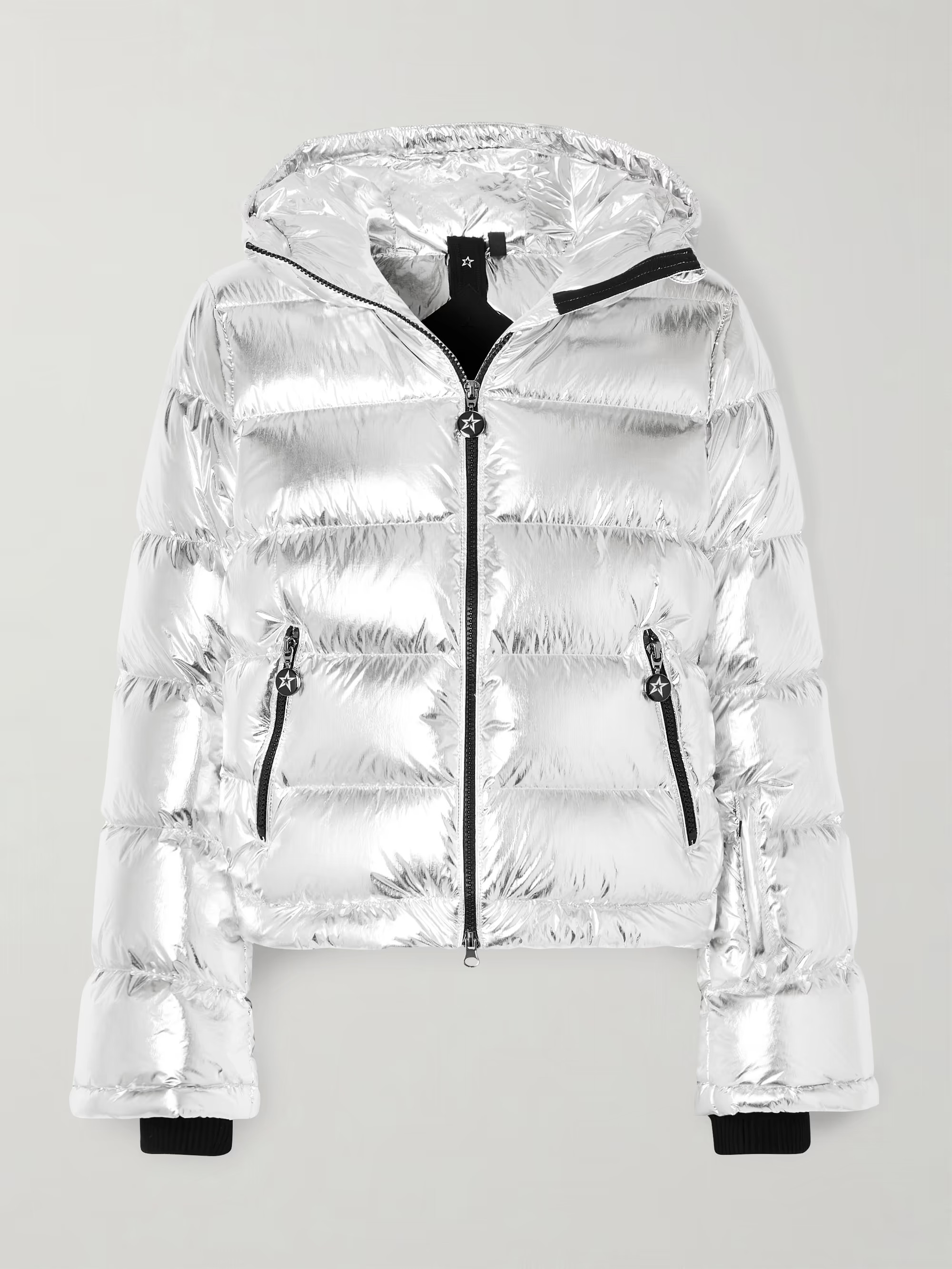 Perfect Moment’s ski jacket is cut from water-resistant metallic shell in a cropped profile and... | NET-A-PORTER (US)