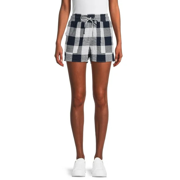 Time and Tru Women's Gingham Shorts | Walmart (US)