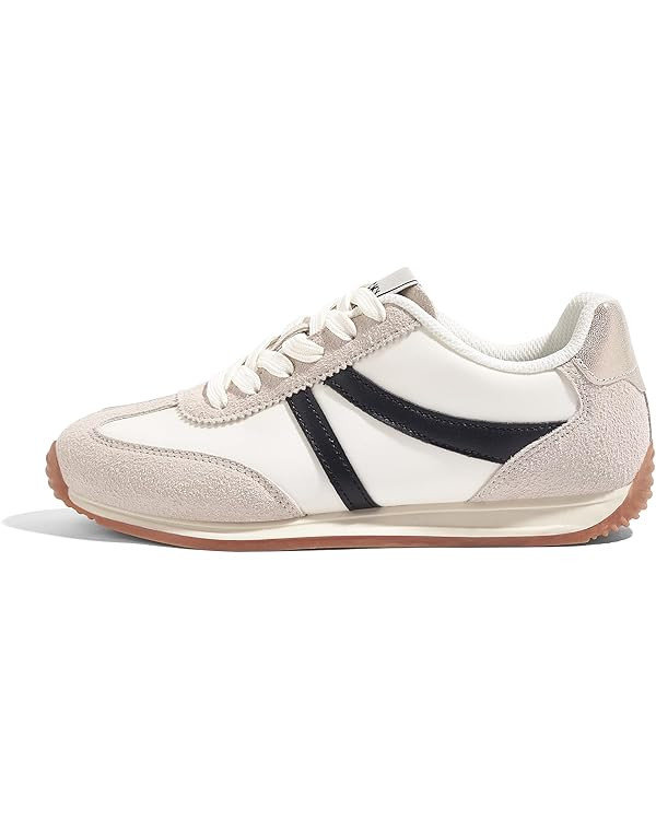 LUCKY STEP Women's Retro Fashion Sneakers Non Slip Comfortable Casual Running Shoes Breathable Cl... | Amazon (US)