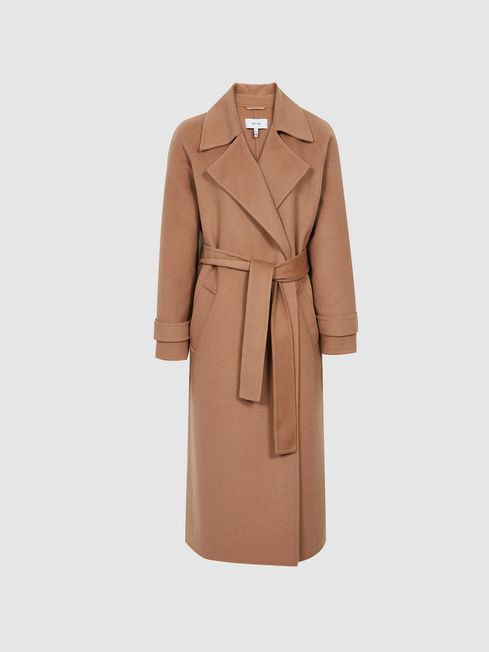 Reiss Rose Felo Regular Belted Blindseam Coat | Reiss US