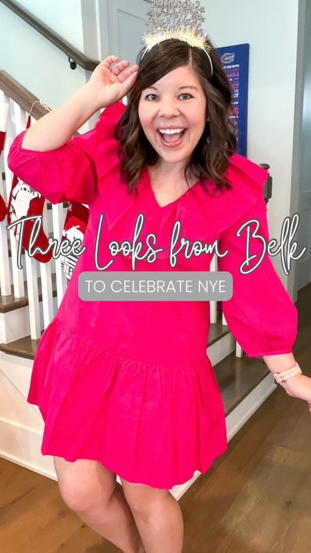 3… 2… 1… HAPPY NEW YEAR! 🪩 

Whether you’re celebrating with a swanky night out, chasing a toddler for “noon-years” (🙋🏻‍♀️), or cozied up on the couch - @belk has you covered with the perfect outfits for every style! 

Crown & Ivy has the sparkliest dresses for you glam gals! English Factory helps keep us mamas looking chic! And Free People has everything you need to snuggle up ❄️ 

Now it’s your turn! Tell me in the comments how you’re celebrating New Years (& what you’re wearing!) let’s make it our best year yet! 

#BelkAmbassador #sponsored
#NYE  #HolidayHosting #GotItAtBelk

#LTKSeasonal #LTKHoliday #LTKstyletip