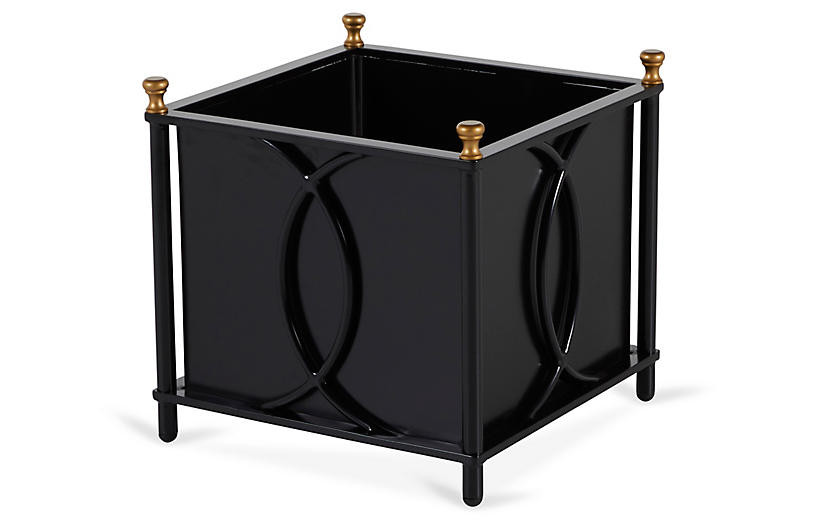 Frances Small Planter, Black | One Kings Lane
