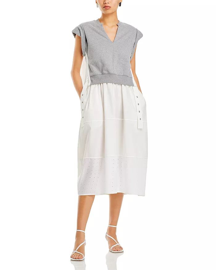 Rolled Sleeve Sweatshirt Cotton Dress | Bloomingdale's (US)