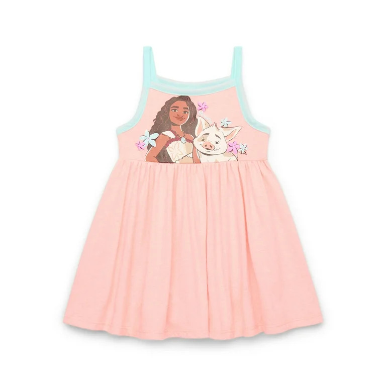 Disney Moana Toddler Girls Graphic Tank Dress, Sizes 12M-5T - Walmart.com | Walmart (US)