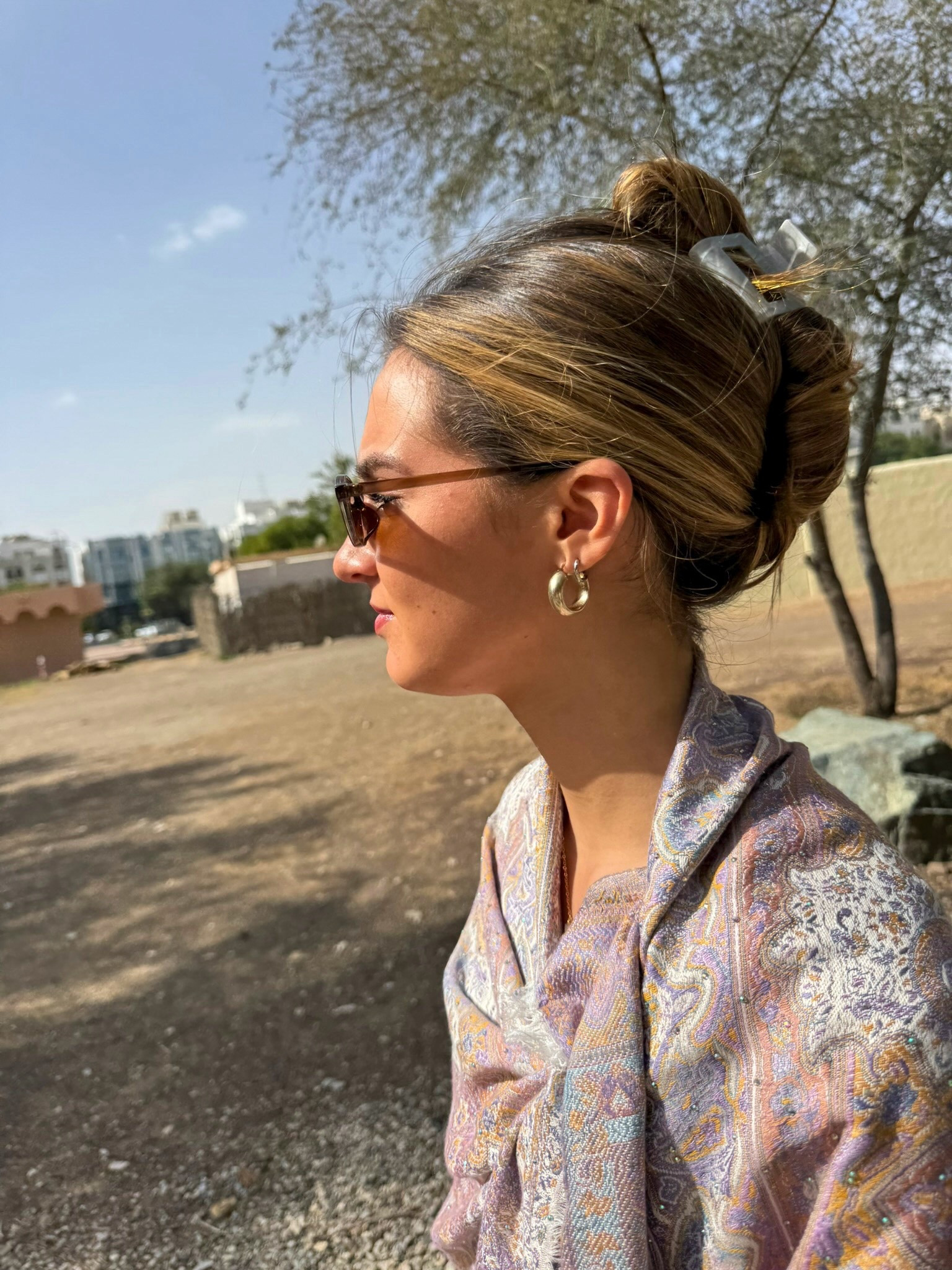 Here’s a fun updo and accessories combo perfect for vacation exploring! Chunky gold earrings and a mini sunny make the perfect addition to any outfit! 

#LTKootd #LTKSeasonal #LTKdayinmylife