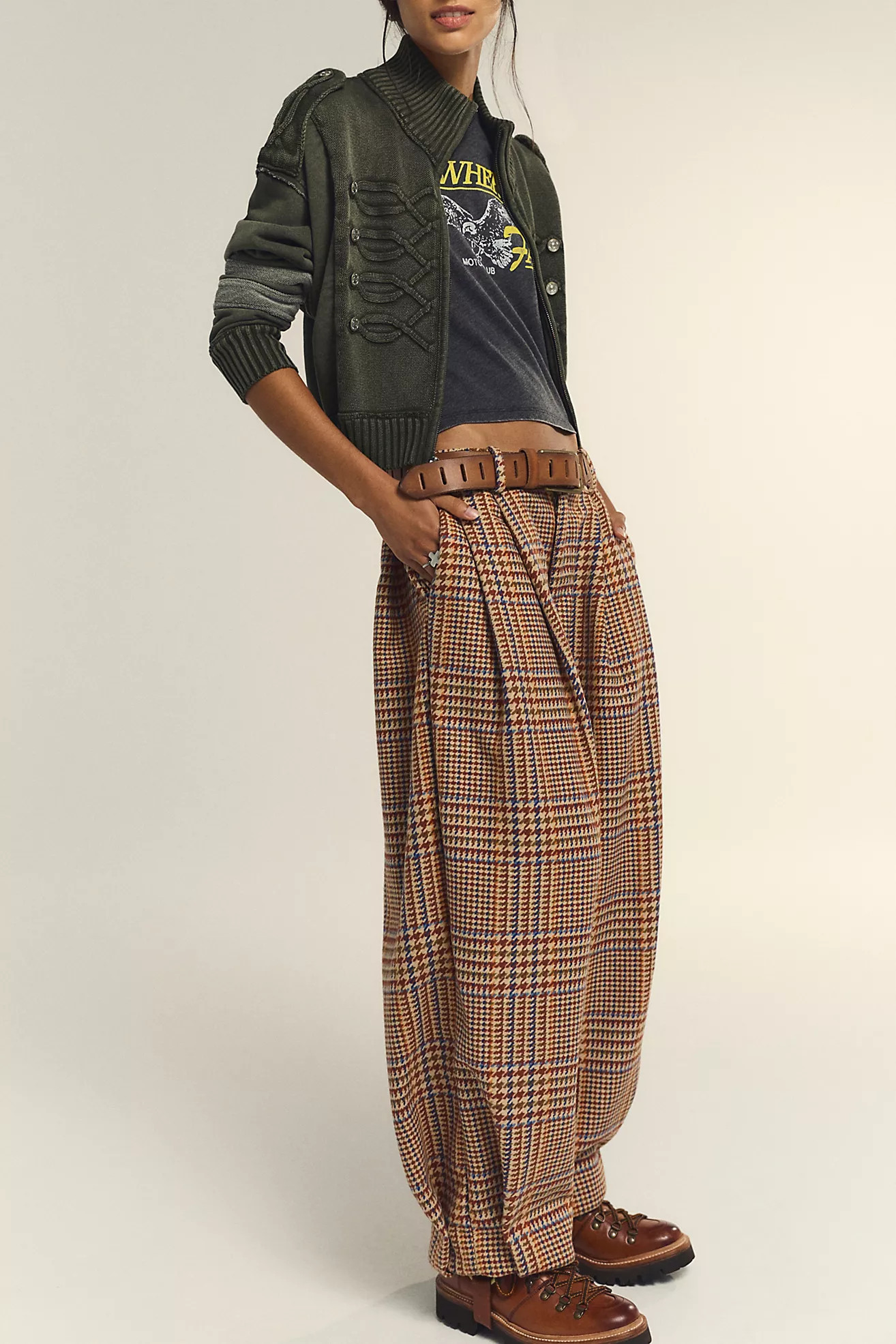 Nine Lives Plaid Trousers | Free People (Global - UK&FR Excluded)