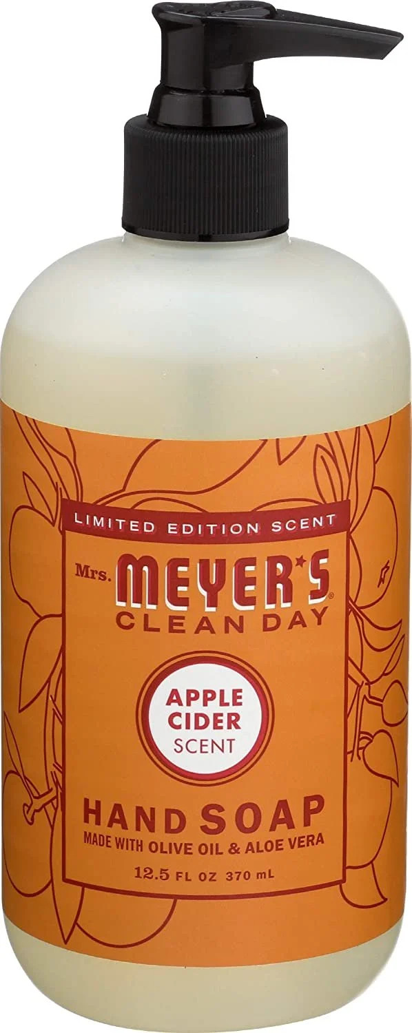 Mrs. Meyer's Clean Day Liquid Hand Soap, Apple Cider Scent, 12.5 Ounce Bottle - Walmart.com | Walmart (US)