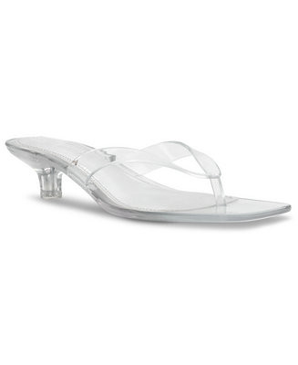 Steve MaddenWomen's Tracie-J Jelly Thong Kitten-Heel Sandals | Macy's
