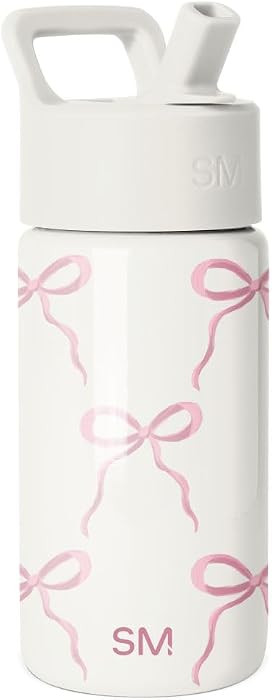 Simple Modern Kids Water Bottle with Straw Lid | 14oz Insulated Stainless Steel Kids Tumbler & Sp... | Amazon (US)