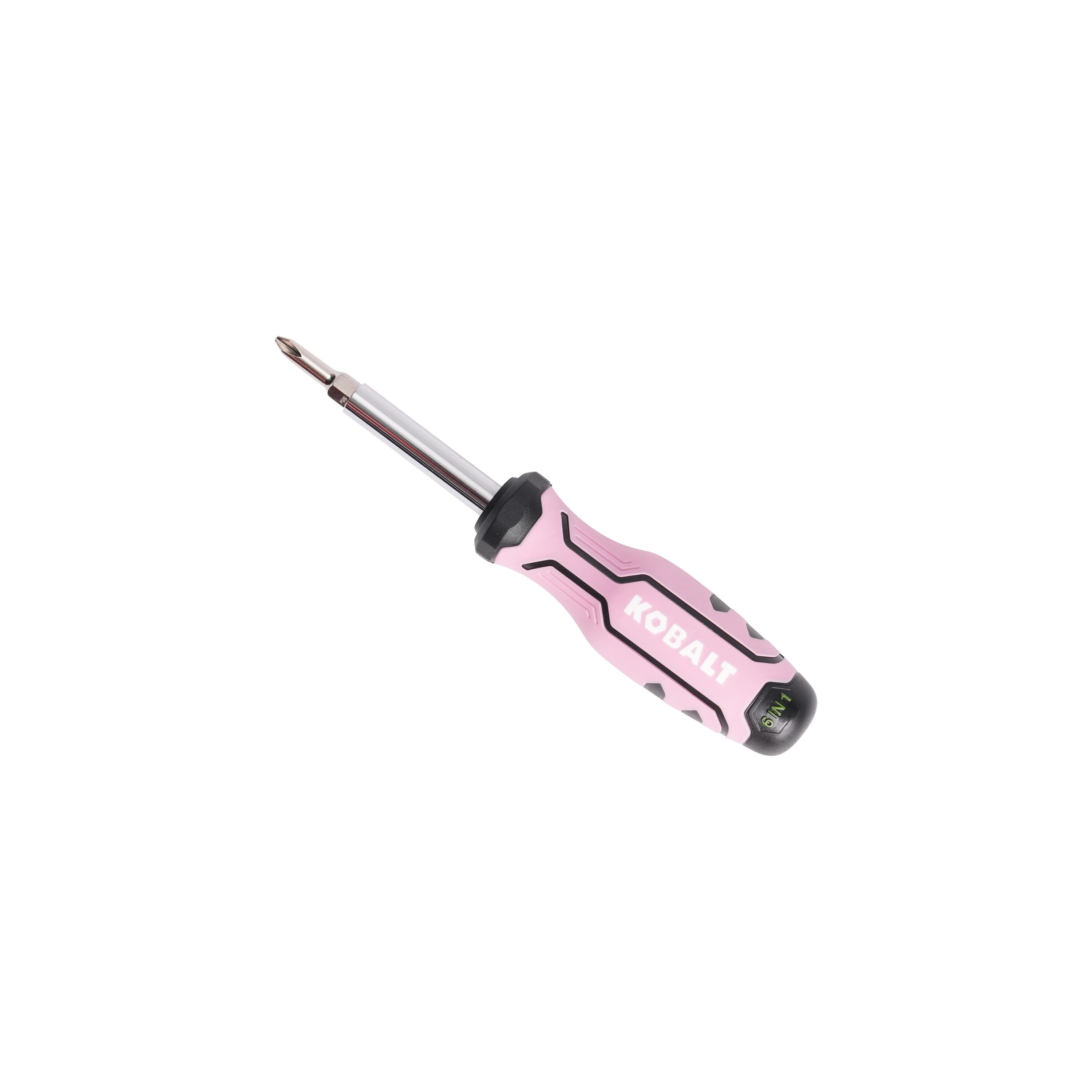Kobalt 6-in-1 Pink 4 -Piece 2-in Combination Tip Screwdriver Stainless Steel one_size | 56286 | Lowe's
