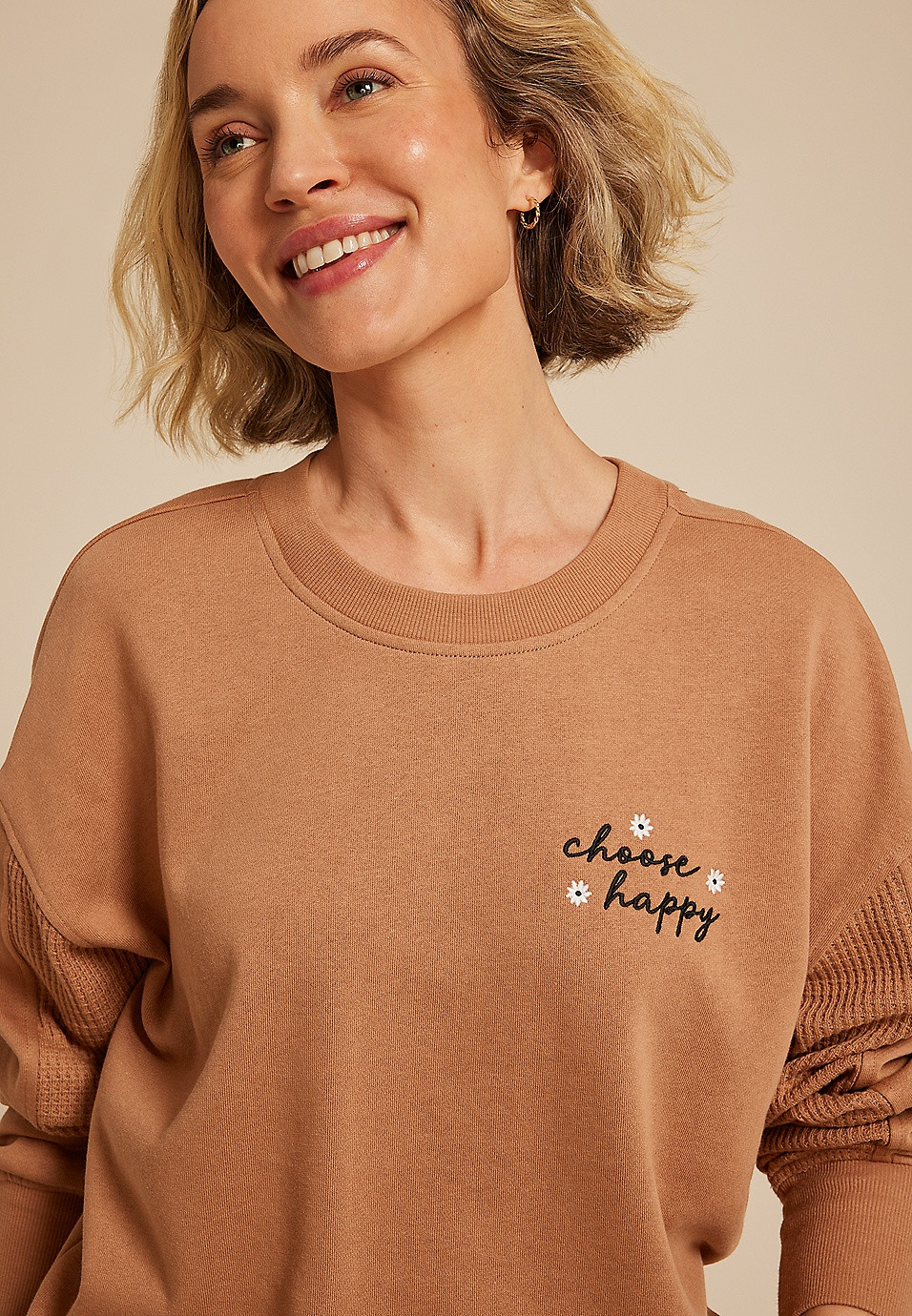 Choose Happy Relaxed Fit Sweatshirt | Maurices