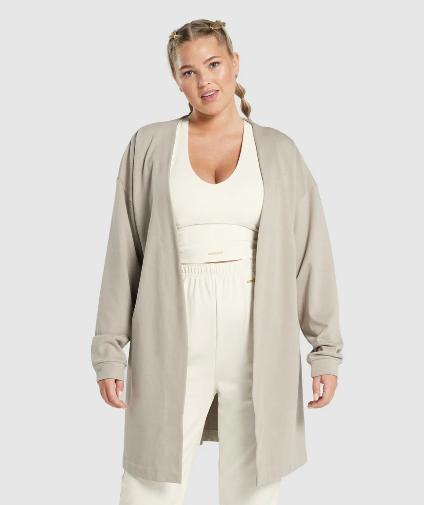 Gymshark Whitney Oversized Robe - Mink | Gymshark (Global)