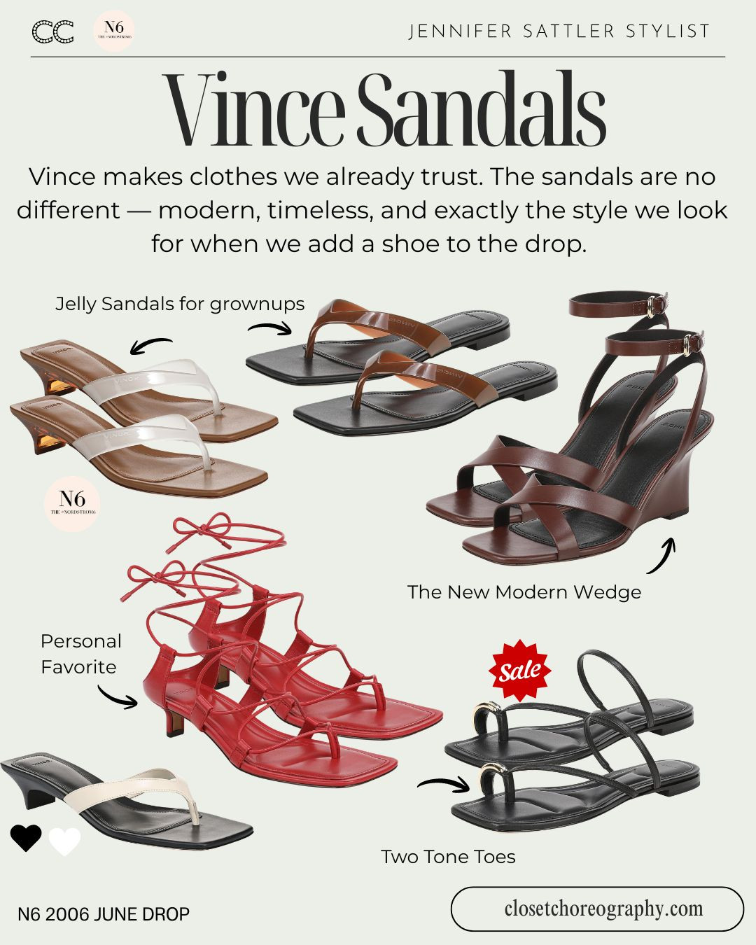 Vince makes clothes we already trust. The sandals are no different. Modern, timeless, and exactly the style we look for when we add a shoe to the Nordstrom 6 Drop. A grown up take on a summer staple that works with every piece in this capsule. 

 
